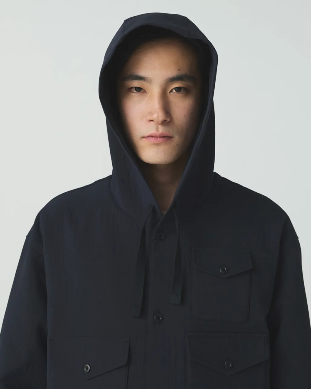 Easy Cloth Hooded Shirt