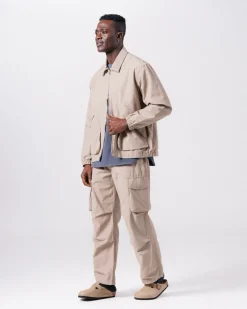 Light Dobby Cloth Harrington Jacket