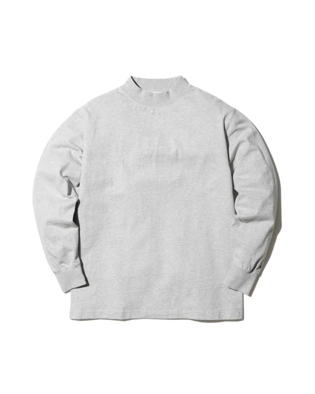 Recycled Cotton Mockneck Long Sleeve T-Shirt