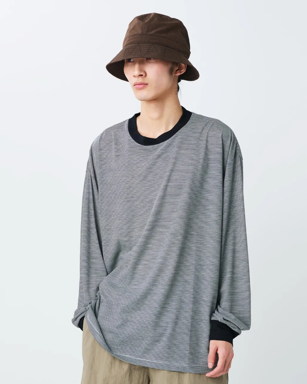 Summer Wool Stripe L/S T-Shirt