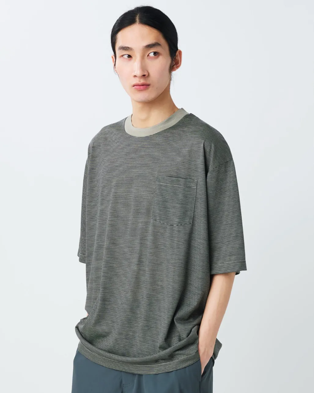 Summer Wool Stripe T-Shirt