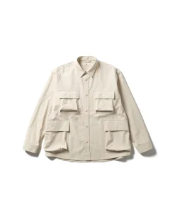 TAKIBI Herringbone Shirt Jacket