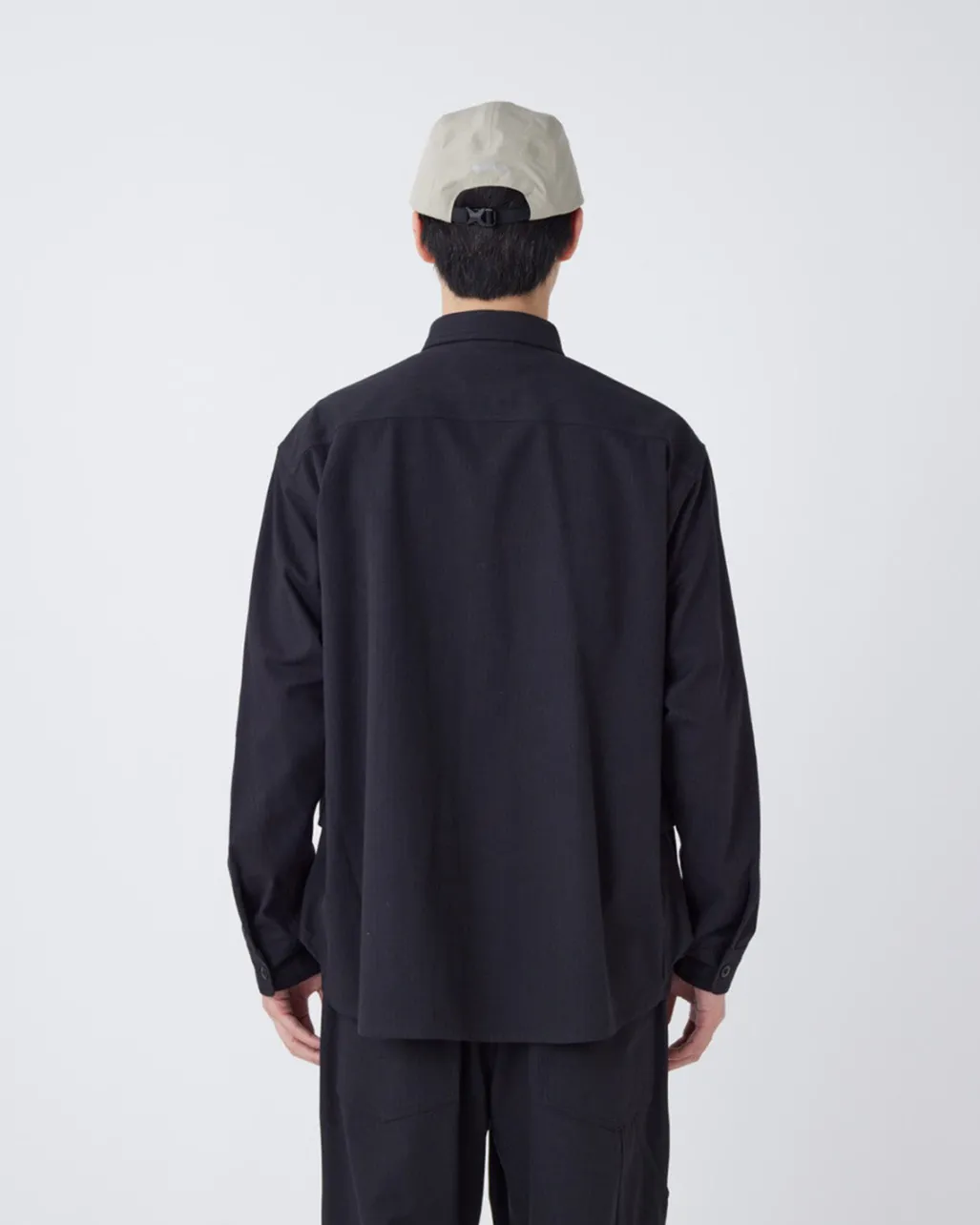 TAKIBI Herringbone Shirt Jacket