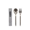 Titanium Fork & Spoon Set