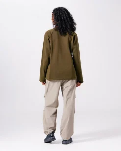 Water-Repellent Knit Pullover